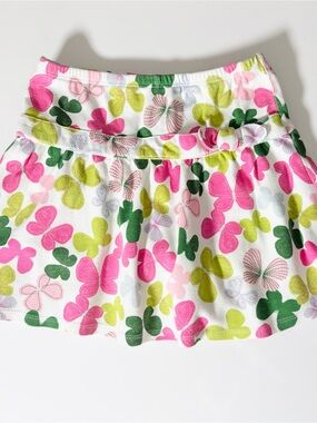 Vintage Y2K Gymboree 2011 Butterfly Girl Knit Scooter Skort 6T Coquette Cotton